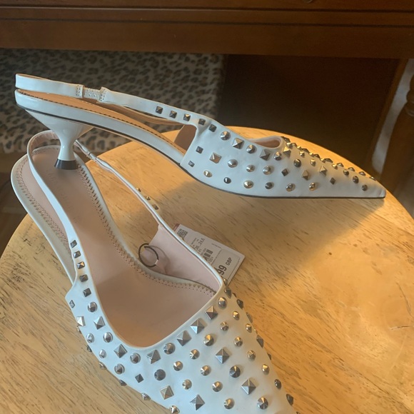 Zara Studded Women's Shoes in Gray - Picture 4 of 4